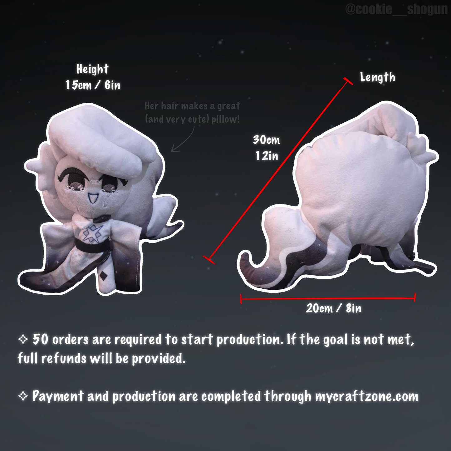 White Galaxy Cookie Plush