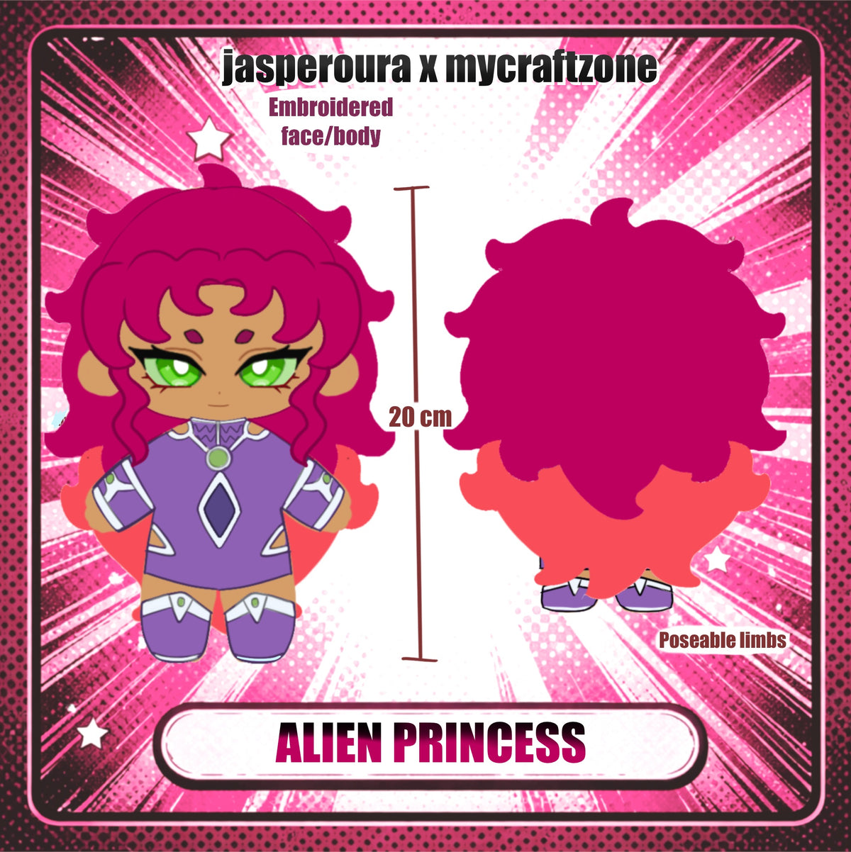 Hero Plushies 3 Alien Princess