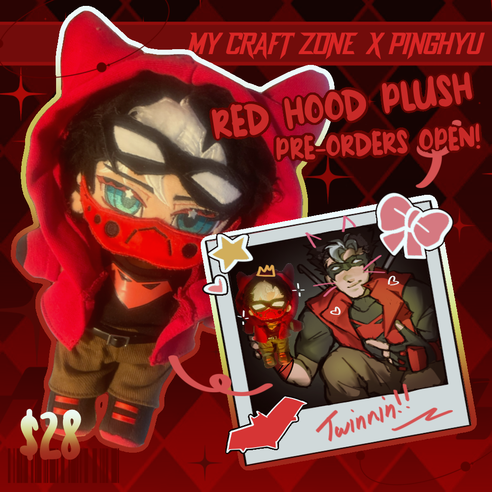 [in production] Red hood (Jason Todd) Plushie