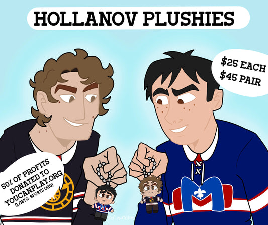 Hockey husbands keychain plush