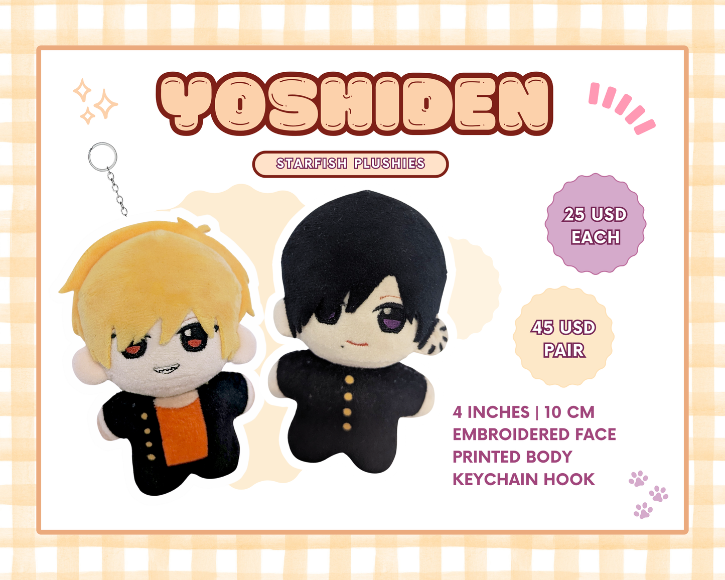 Yoshiden plushies