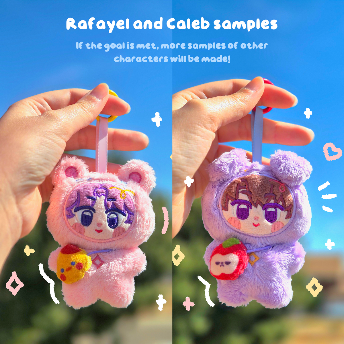 LaDS charm plushies by @sirukki_art