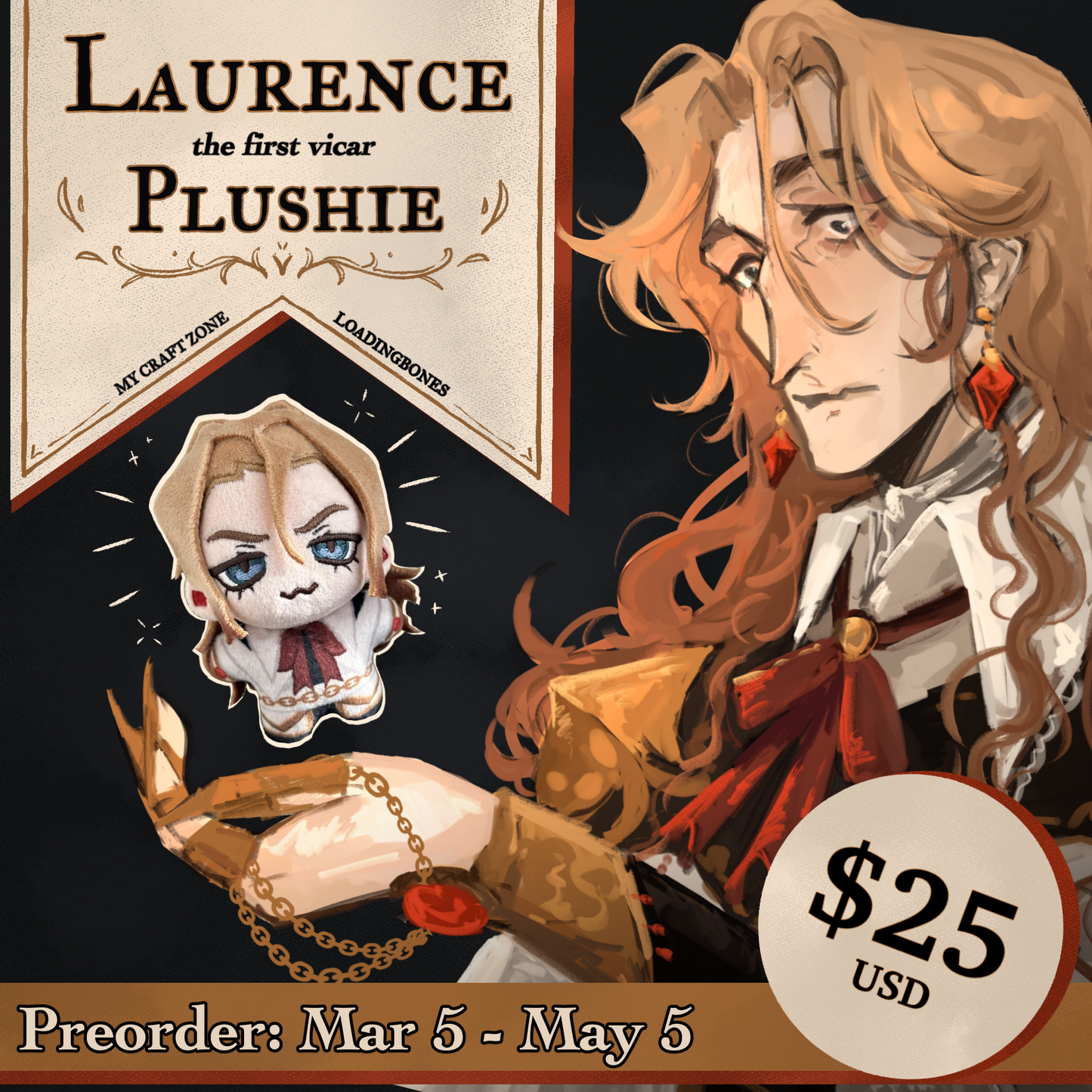 Vicar Laurence Plushie