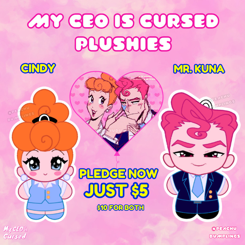 My CEO Is Cursed Plushies – Sample Crowdfunding
