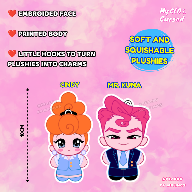 My CEO Is Cursed Plushies – Sample Crowdfunding