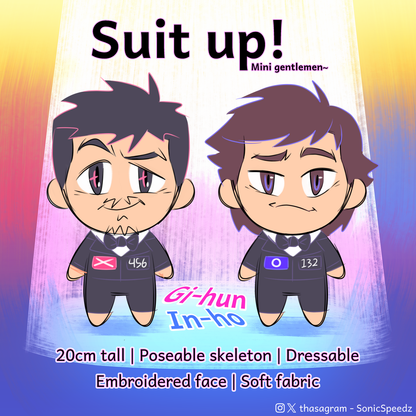 sample-production-[Squid Game] Gi-hun & In-ho Plushie