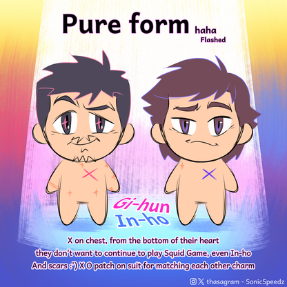 sample-production-[Squid Game] Gi-hun & In-ho Plushie