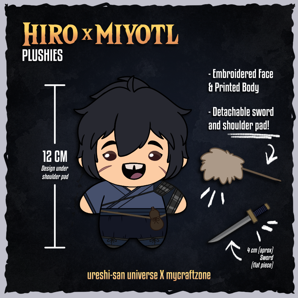 HIRO X MIYOTL Plushies Sample Production Crowdfunding