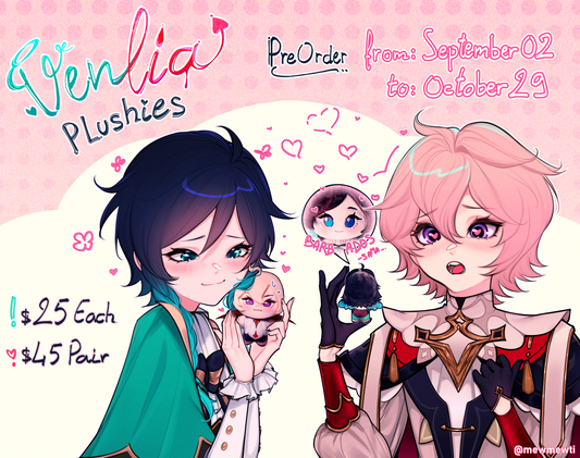 Venti & Dahlia Plushies | Venlia
