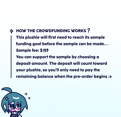 NIGHTTIME SHUICHI PLUSHIE SAMPLE CROWDFUNDING