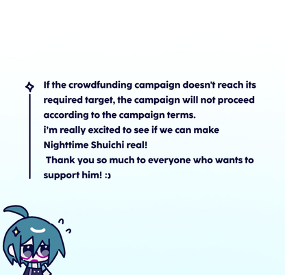 NIGHTTIME SHUICHI PLUSHIE SAMPLE CROWDFUNDING