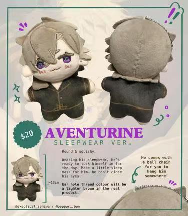 AVENTURINE & PEPPURI PLUSHIES