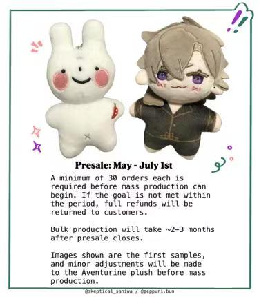 AVENTURINE & PEPPURI PLUSHIES