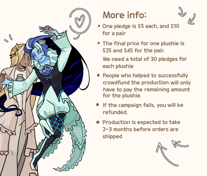 Shadowvanilla wedding plushies Crowdfunding