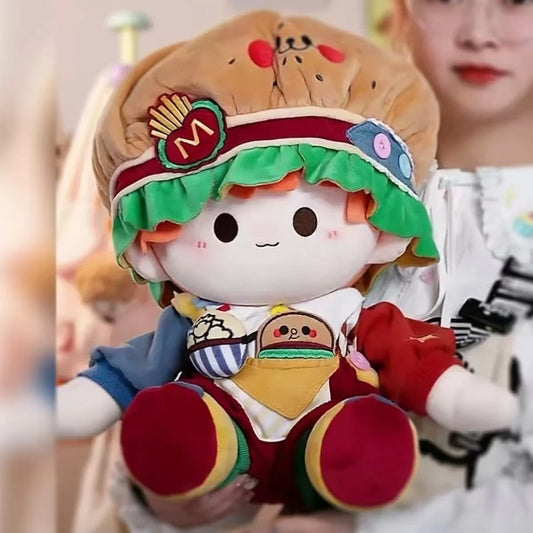 In stock 16" 40cm plush doll clothes: Bingbing Fast Food Restaurant