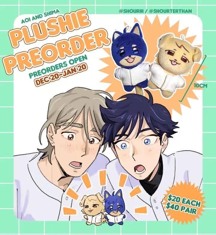 Aoi and Shima Plushies