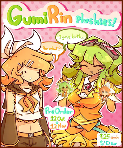 GumiRin Plushies