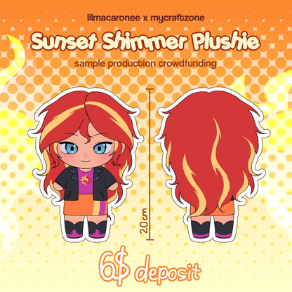 Sunset Shimmer Plushie Sample Crowdfunding