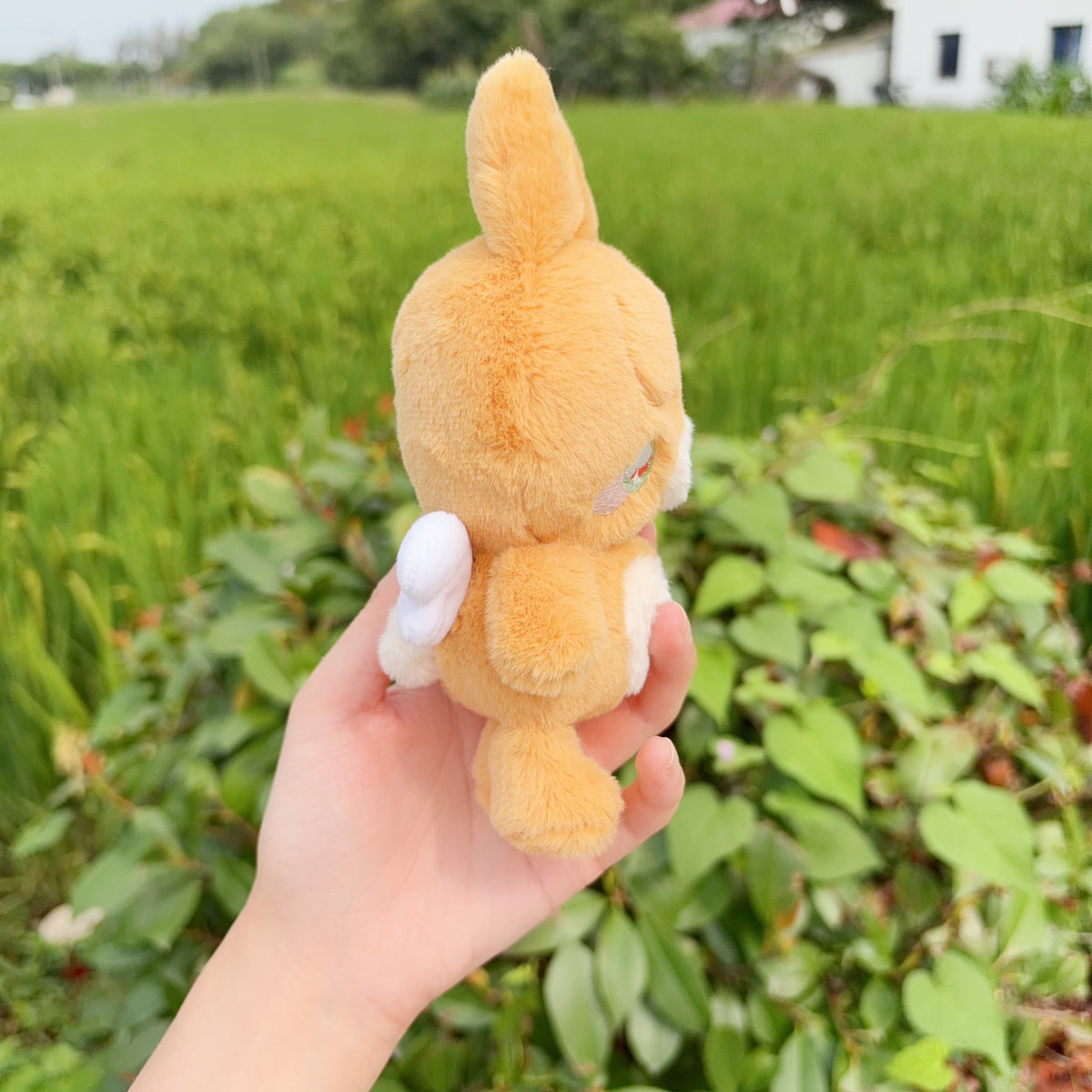 apple bunny & angel bunny plushies