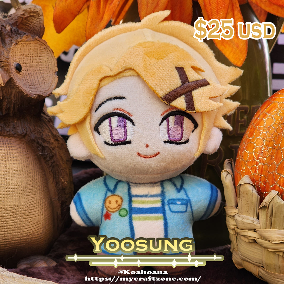 Mystic Messenger plushies Yoosung