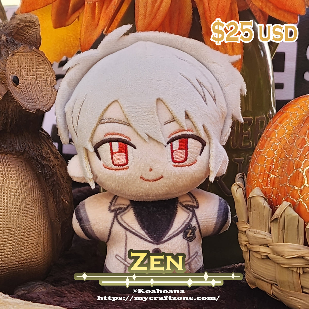 Mystic Messenger plushies Zen
