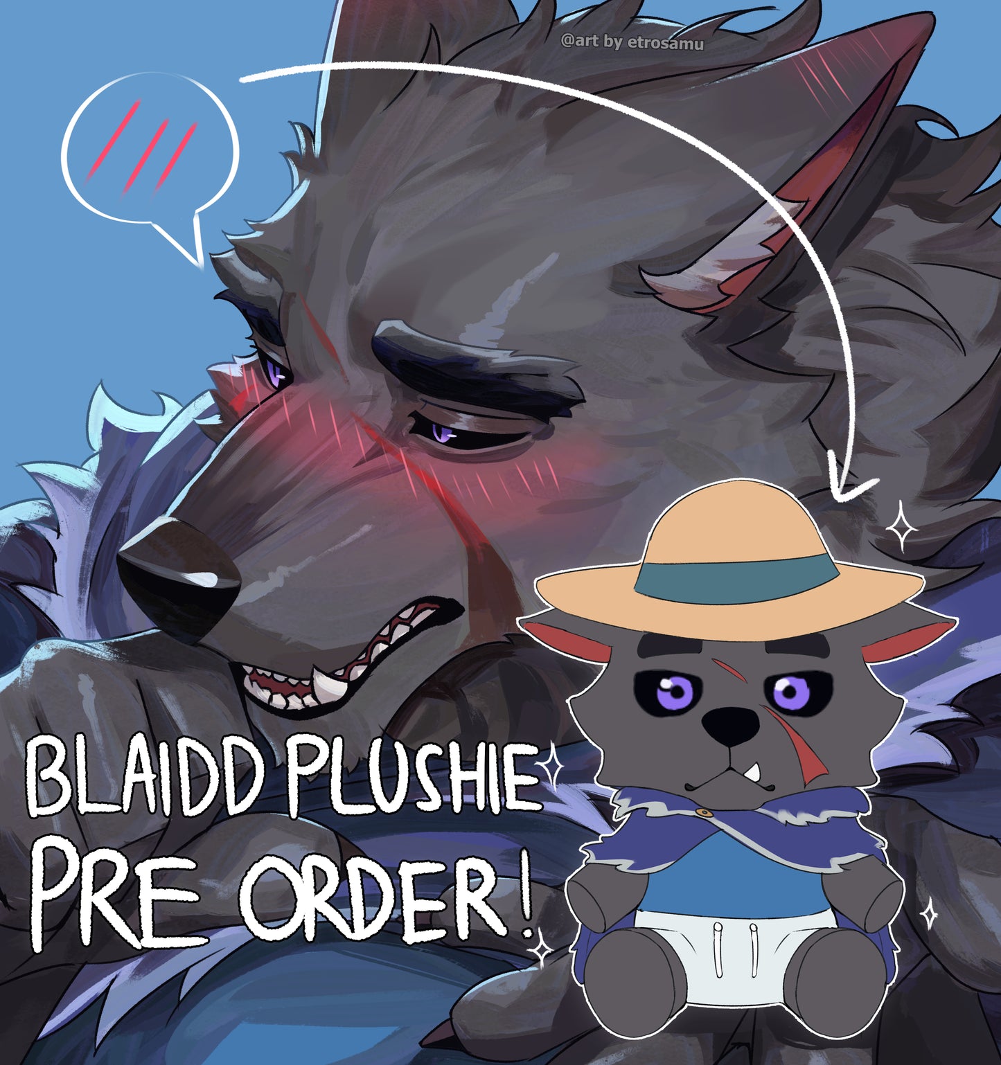 [sample production] Blaidd Plushie