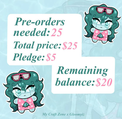 Lynn minal plushie Sample Crowdfunding
