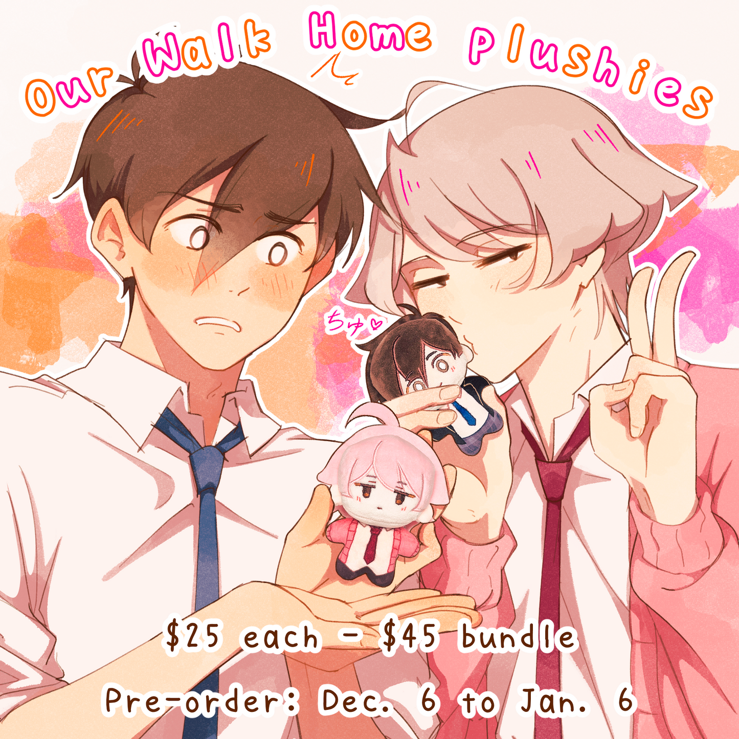 Our Walk Home plushies