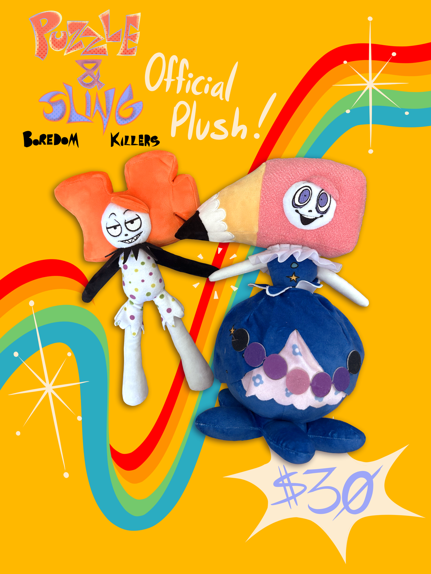 Puzzle & Sling Official Plushies!