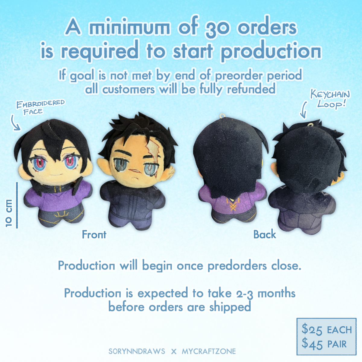Kali & Sora Plushies